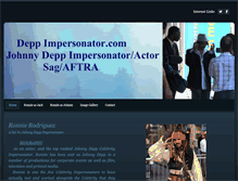 Tablet Screenshot of deppimpersonator.com